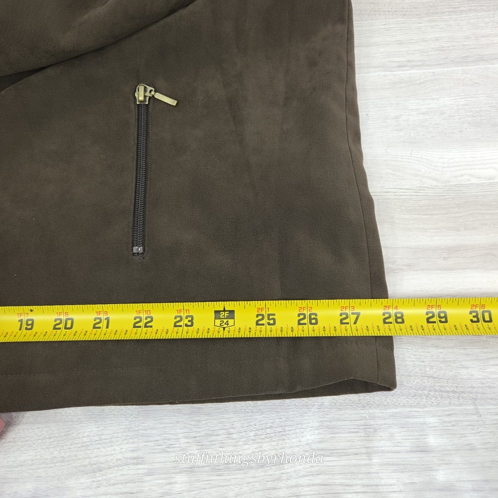 Allison Daley Vest Women 22W Brown Full Zip Pockets Polyester Blend Camping Hike - Picture 4 of 6